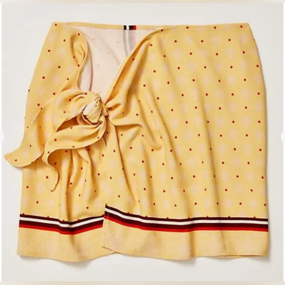 Yellow Polka Dot Swim Sarong - Picture 4 of 5